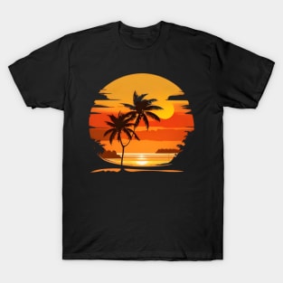 Summer beach sunset T-Shirt